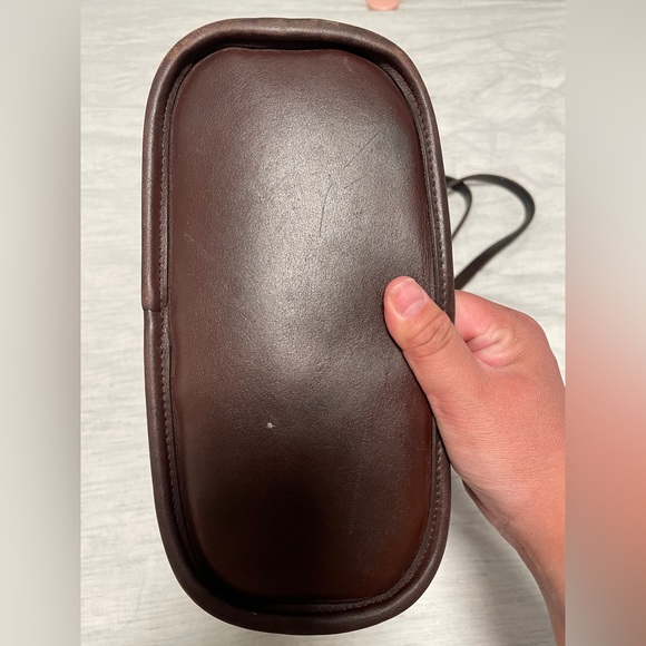 VINTAGE COACH TRIBECA SHOULDER BAG IN MAHOGANY - Picture 14 of 16